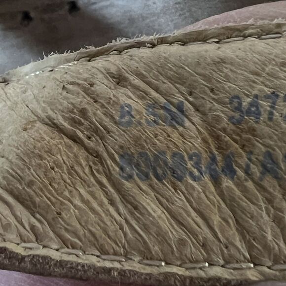 Frye Carson Boho Natural Leather Beaded Thong Strappy Sandals Sz. 8.5 - Picture 8 of 8